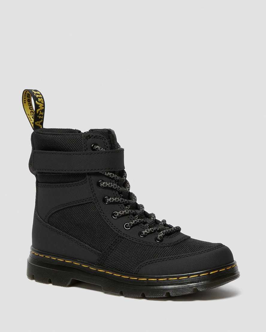 Černé dětské volnočasové boty dr. martens combs tech