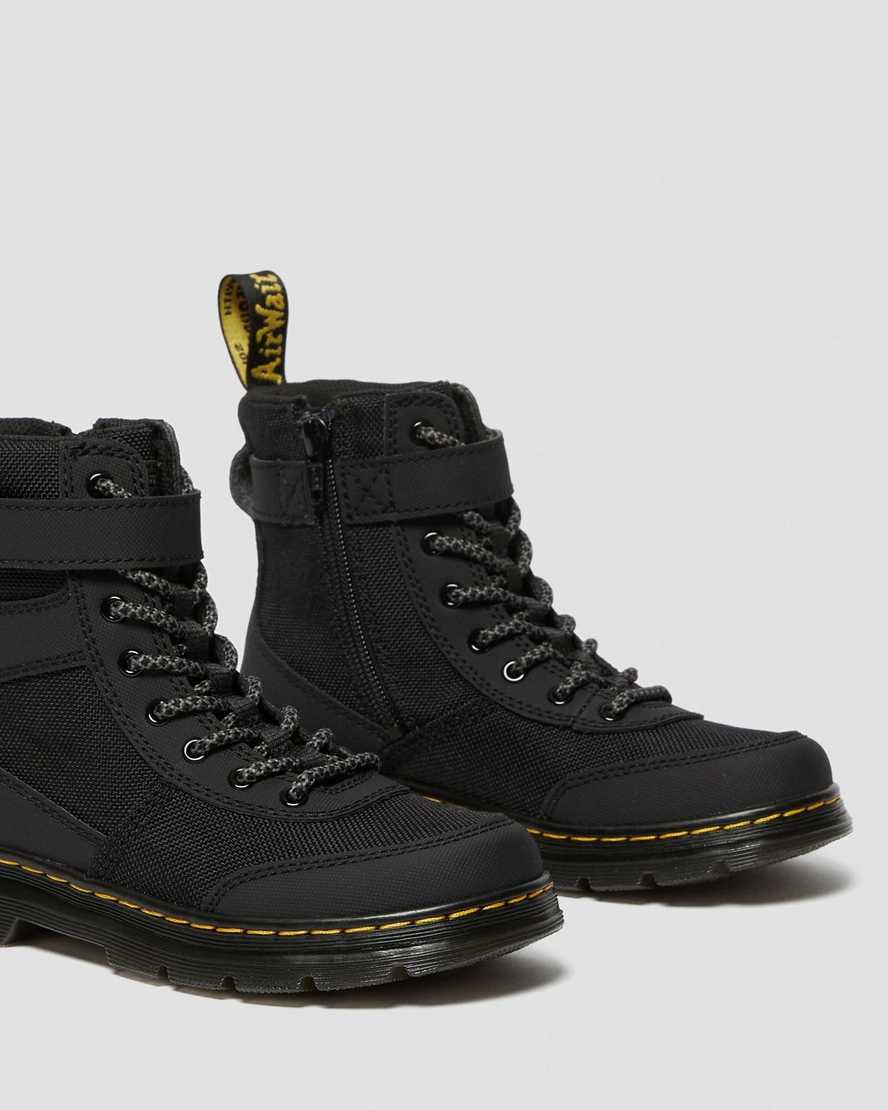 Černé dětské volnočasové boty dr. martens combs tech