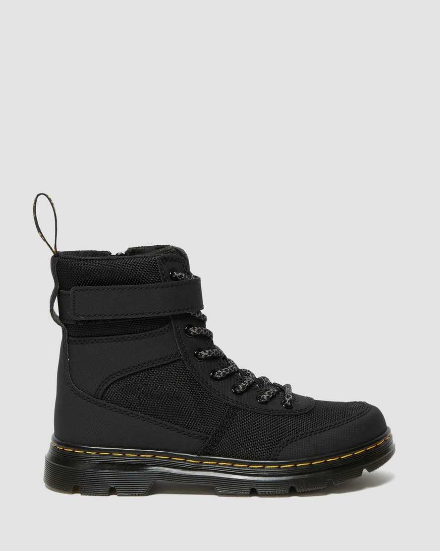 Černé dětské volnočasové boty dr. martens combs tech