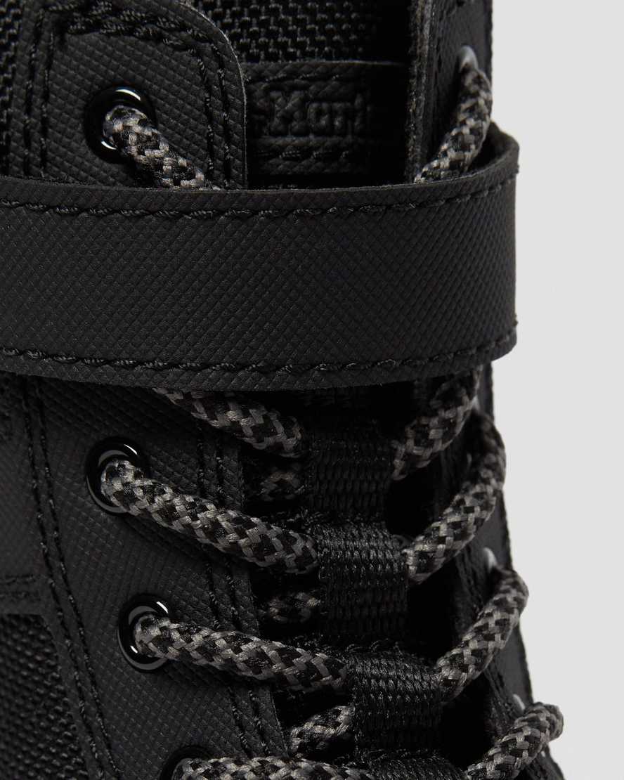 Černé dětské volnočasové boty dr. martens combs tech