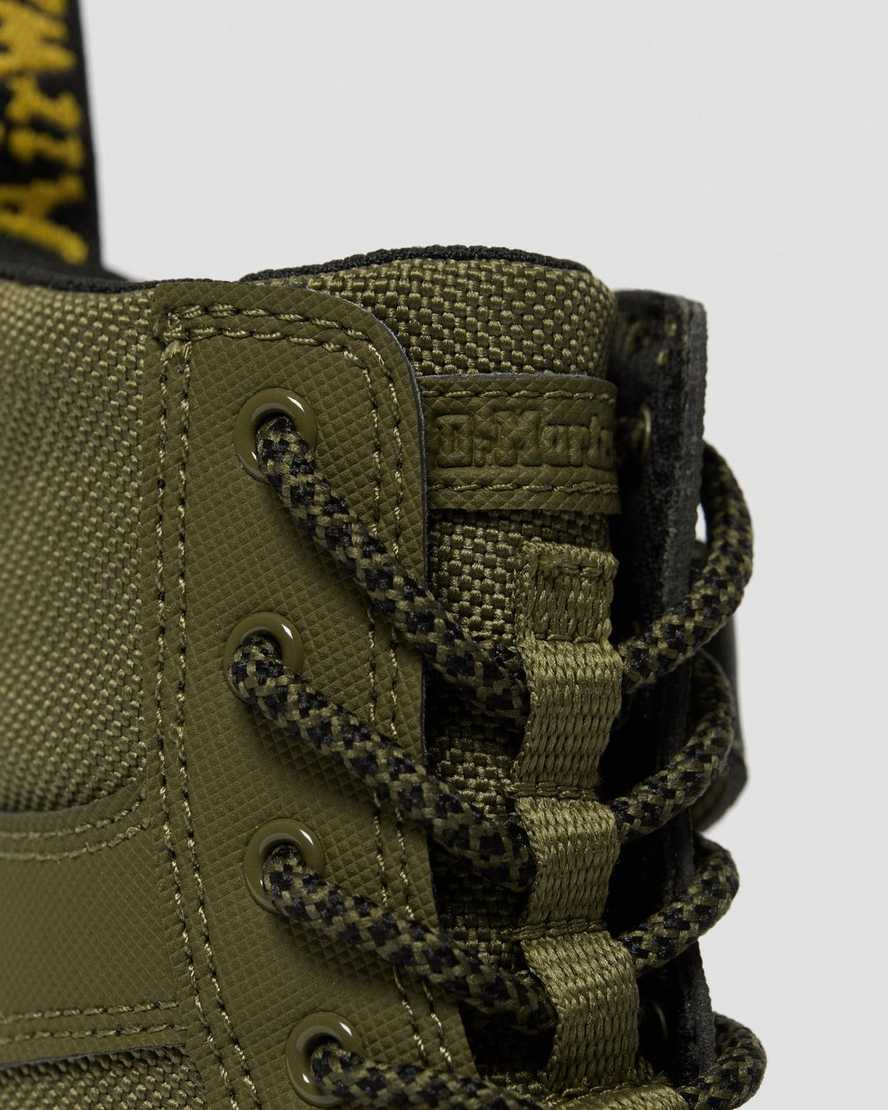 dětské volnočasové boty dr. martens combs tech v olivové barvě