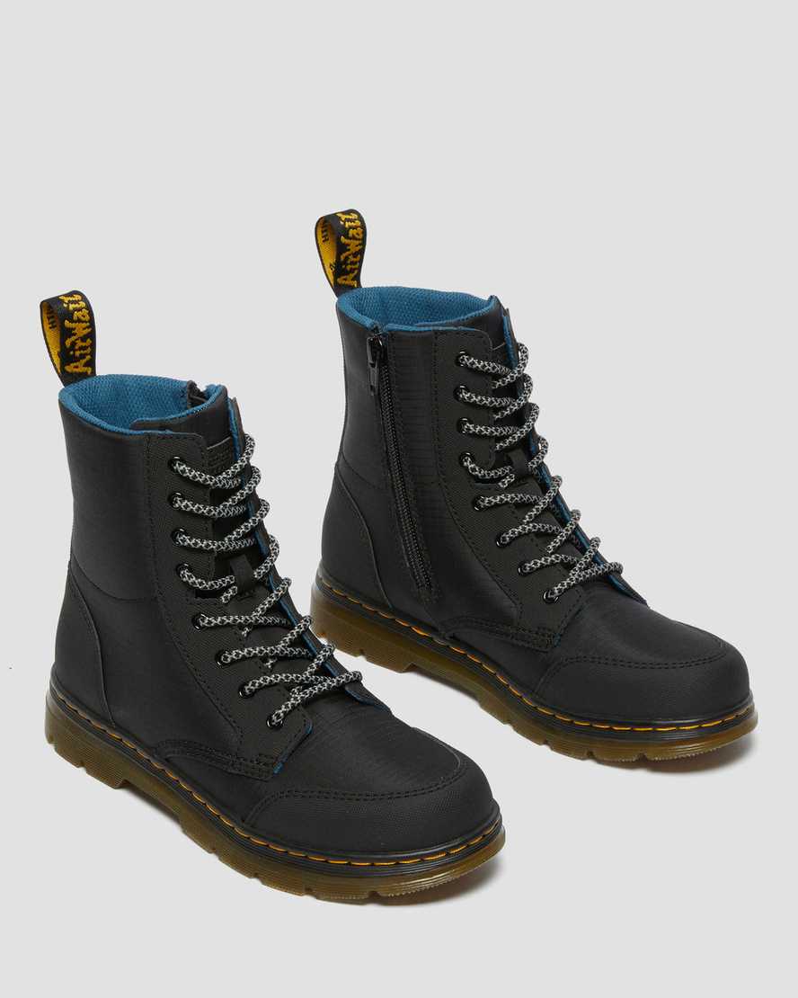 Černé dětské boty dr. martens combs utility