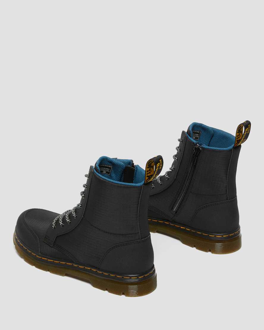 Černé dětské boty dr. martens combs utility