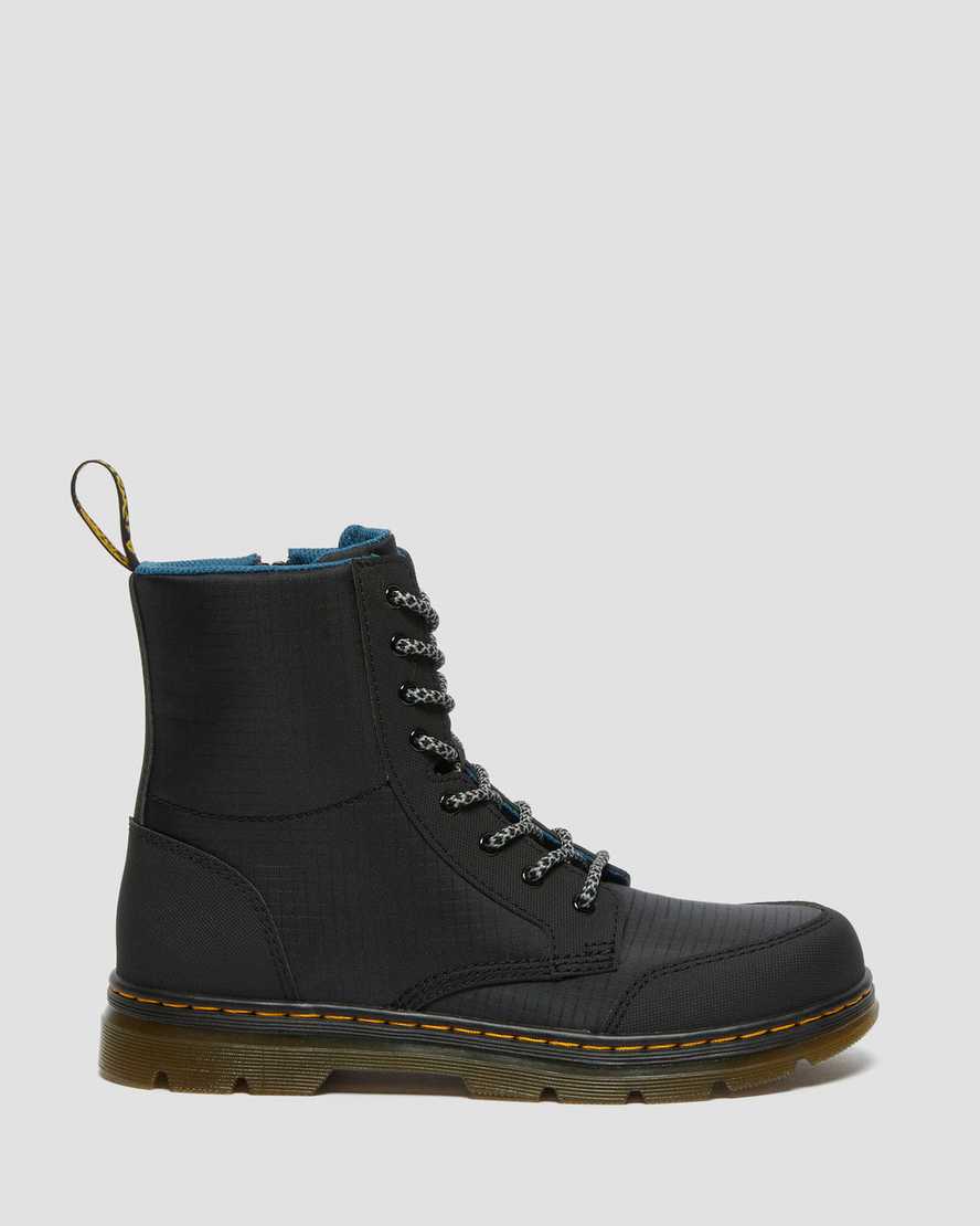 Černé dětské boty dr. martens combs utility
