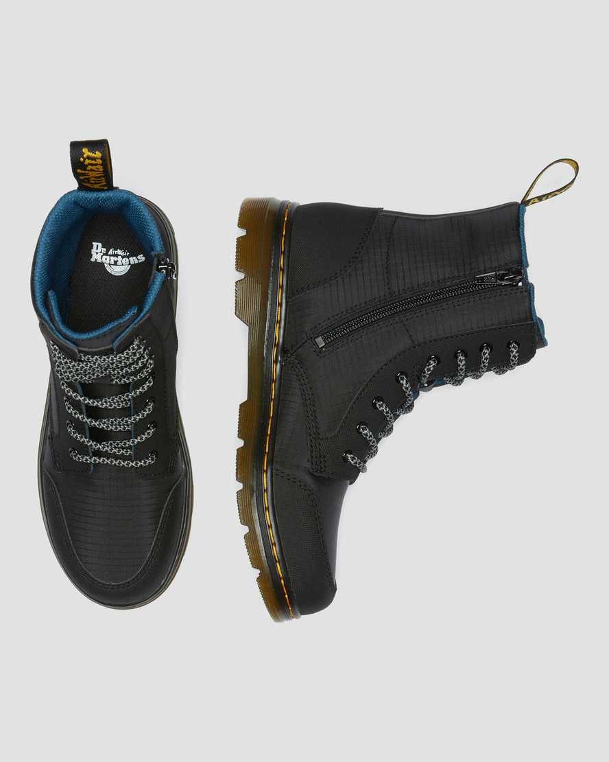 Černé dětské boty dr. martens combs utility