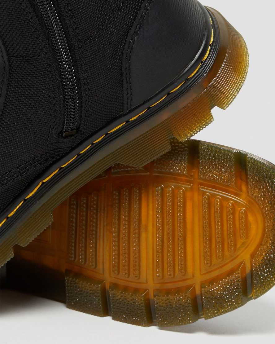 Černé dětské volnočasové boty dr. martens combs extra tough poly