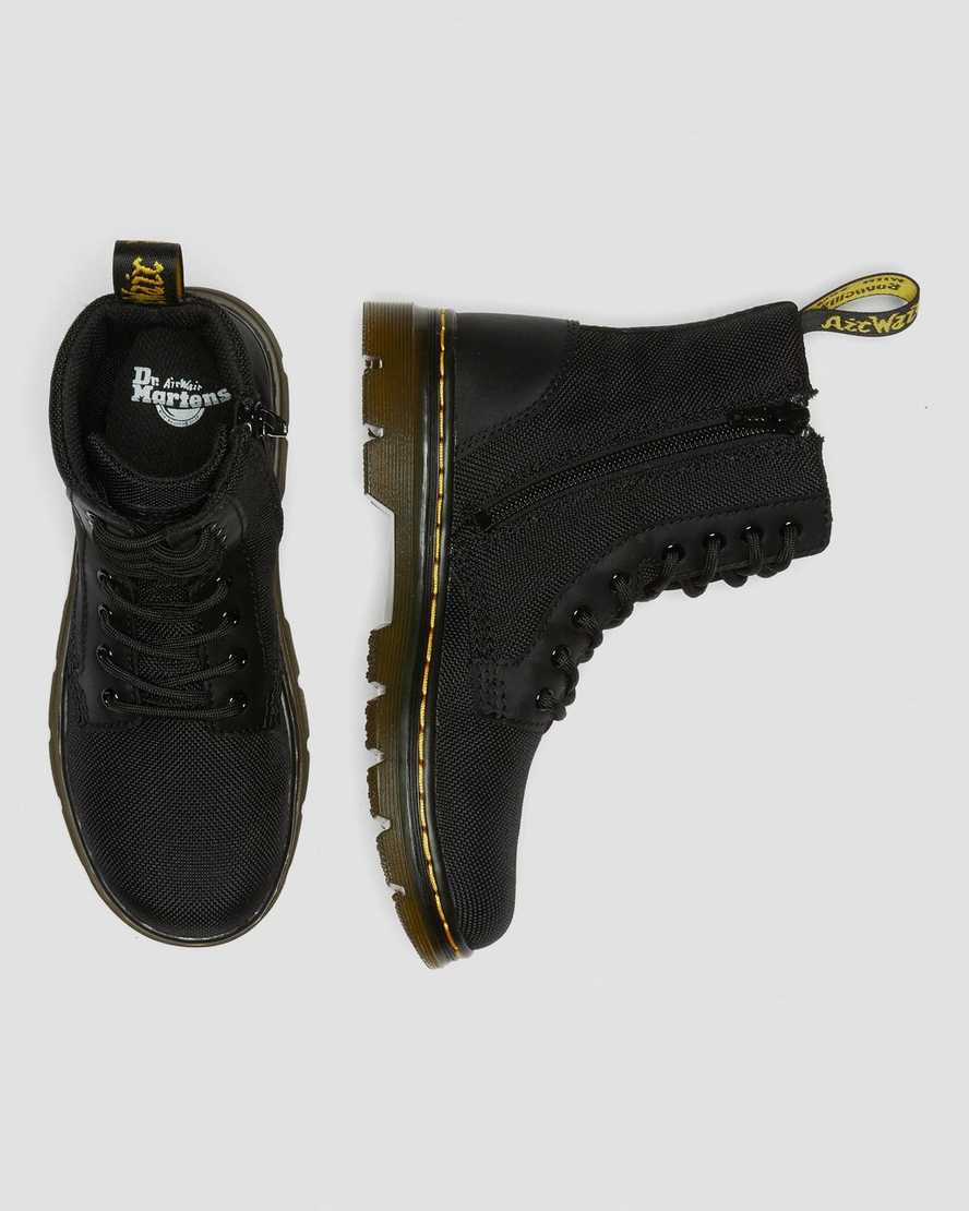Černé dětské volnočasové boty dr. martens combs extra tough poly