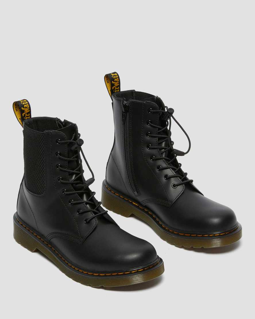 Černé dětské volnočasové boty dr. martens 1460 harper