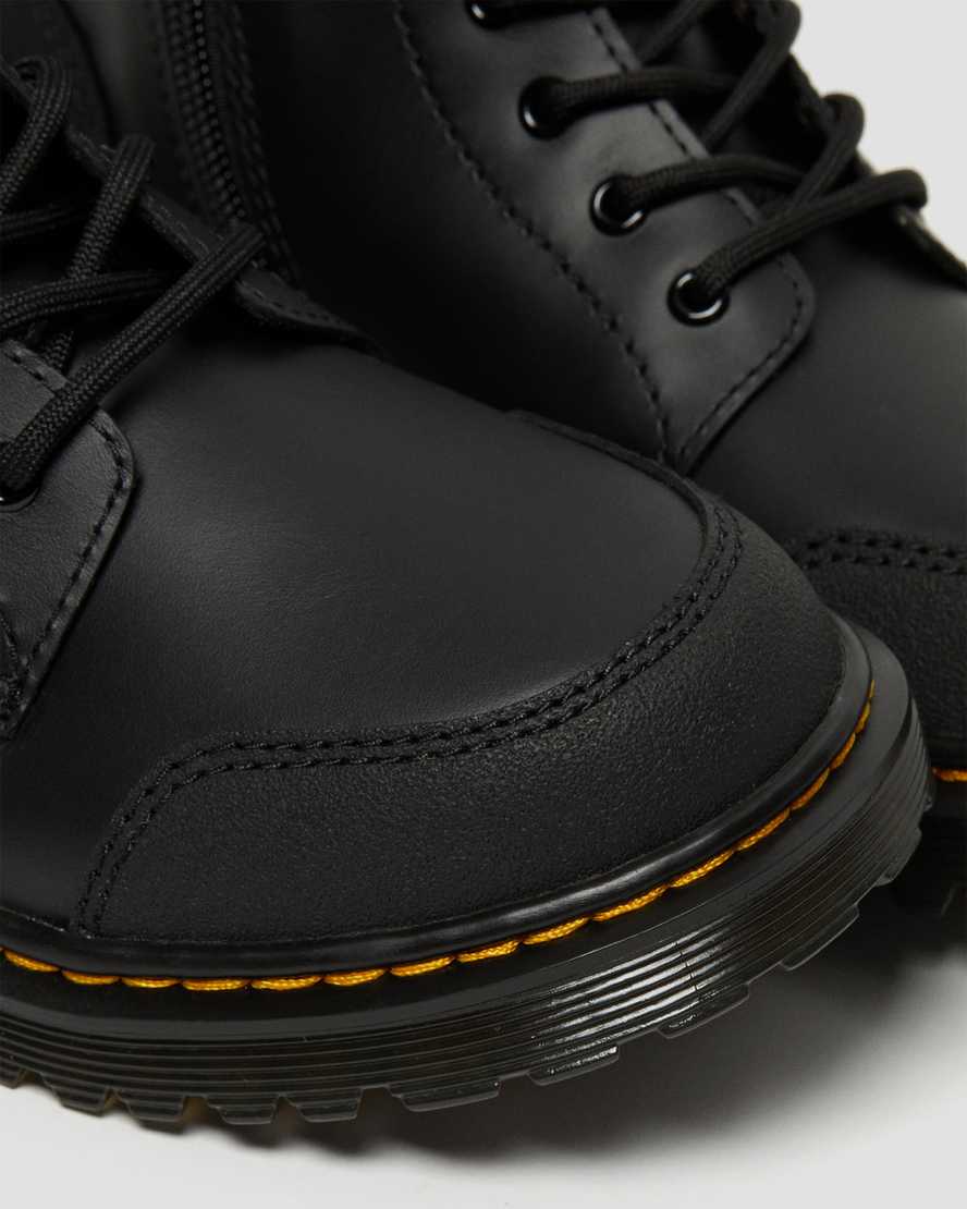Černé dětské volnočasové boty dr. martens 1460 overlay