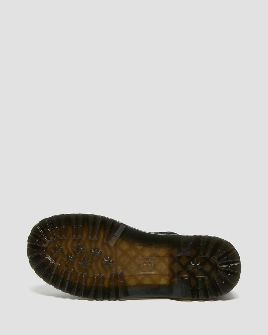 Černé dětské volnočasové boty dr. martens 1460 overlay