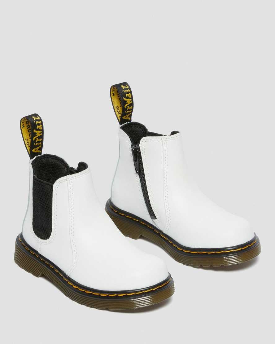 bílé dětské boty dr. martens 2976 chelsea