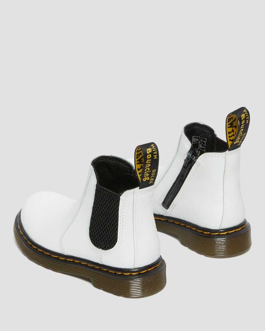 bílé dětské boty dr. martens 2976 chelsea