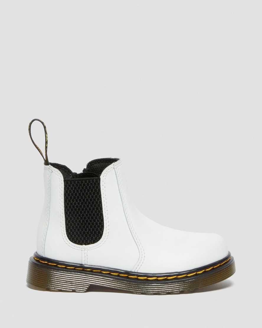bílé dětské boty dr. martens 2976 chelsea
