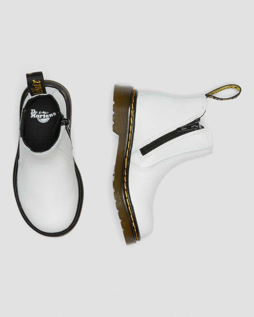 bílé dětské boty dr. martens 2976 chelsea