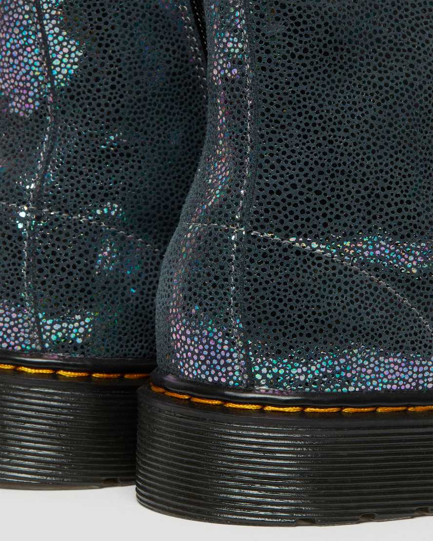 dětské šněrovací boty dr. martens 1460 pascal iridescent v tmavě modré barvě