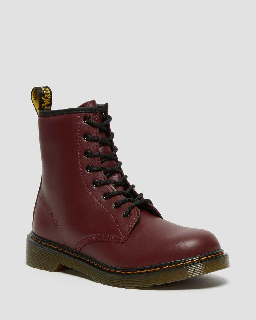 dětské šněrovací boty dr. martens 1460 softy t červené