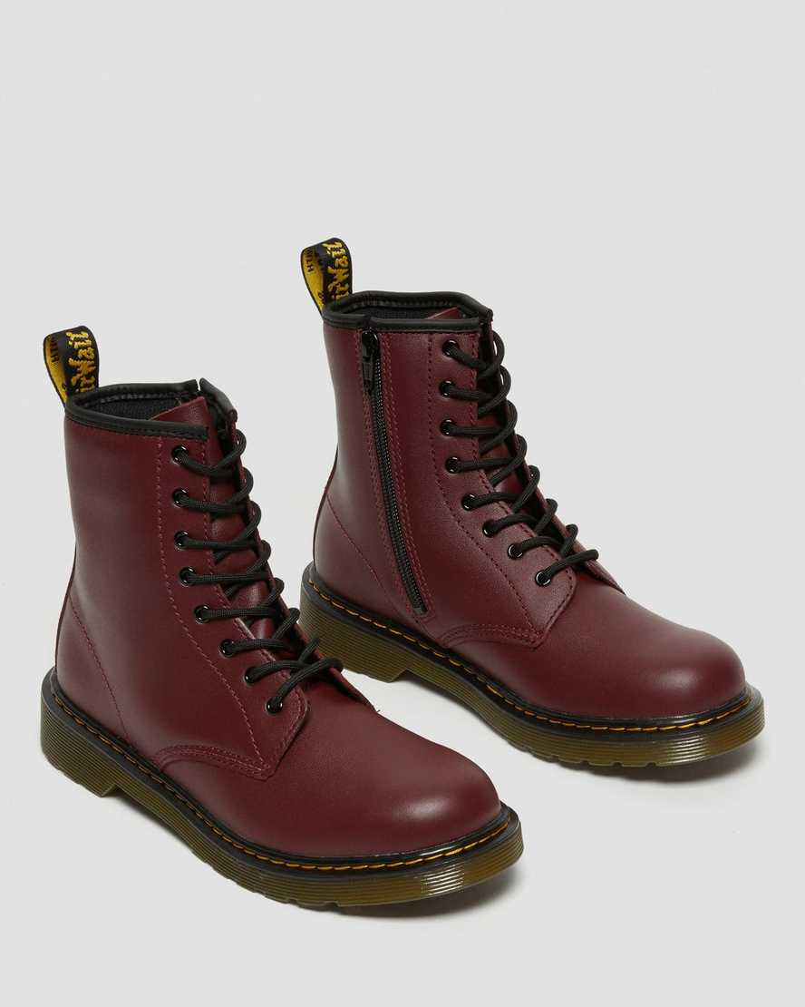 dětské šněrovací boty dr. martens 1460 softy t červené