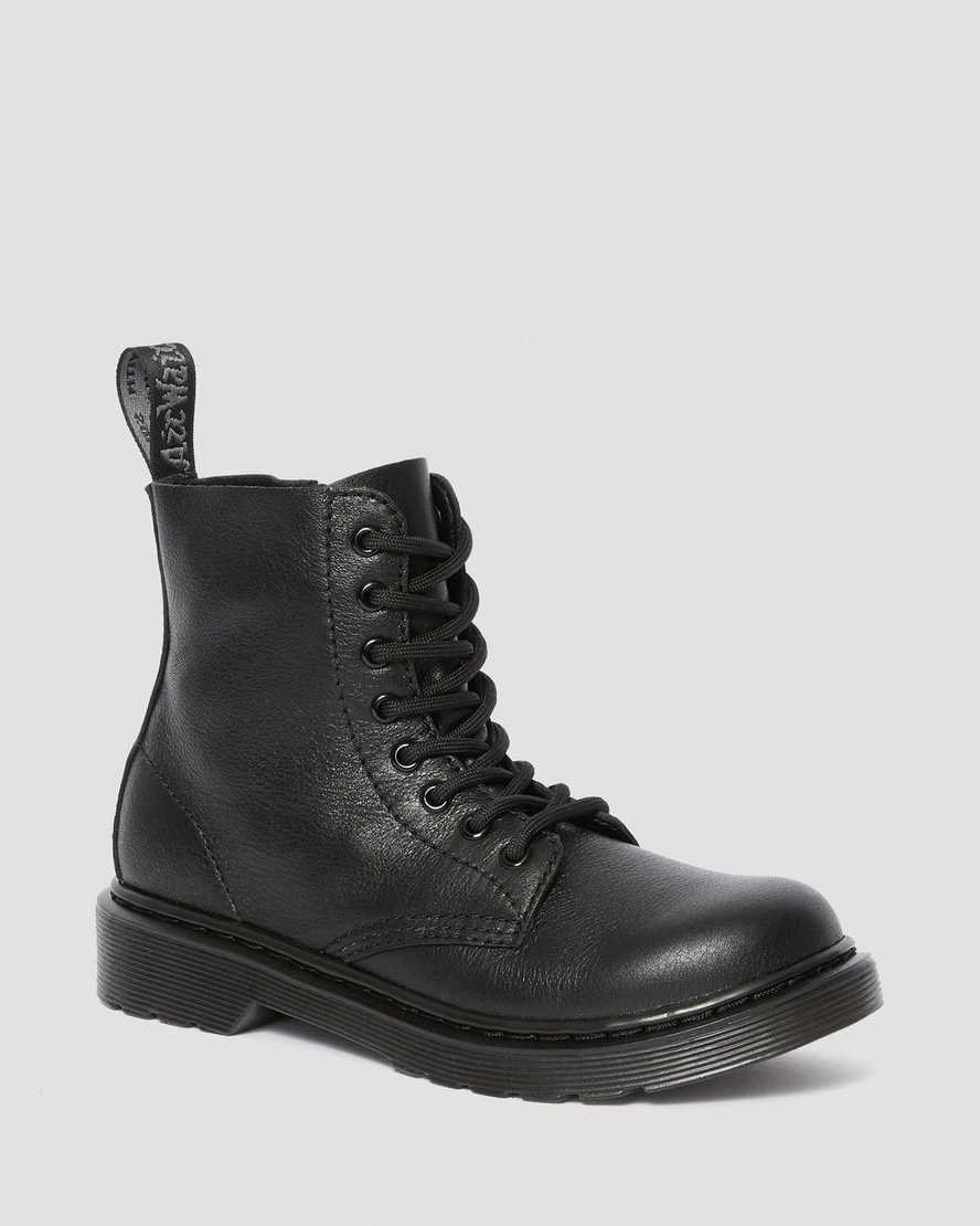 Černé dětské šněrovací boty dr. martens 1460 pascal