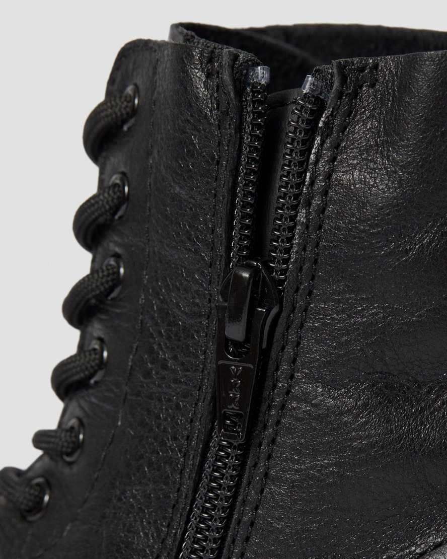 Černé dětské šněrovací boty dr. martens 1460 pascal