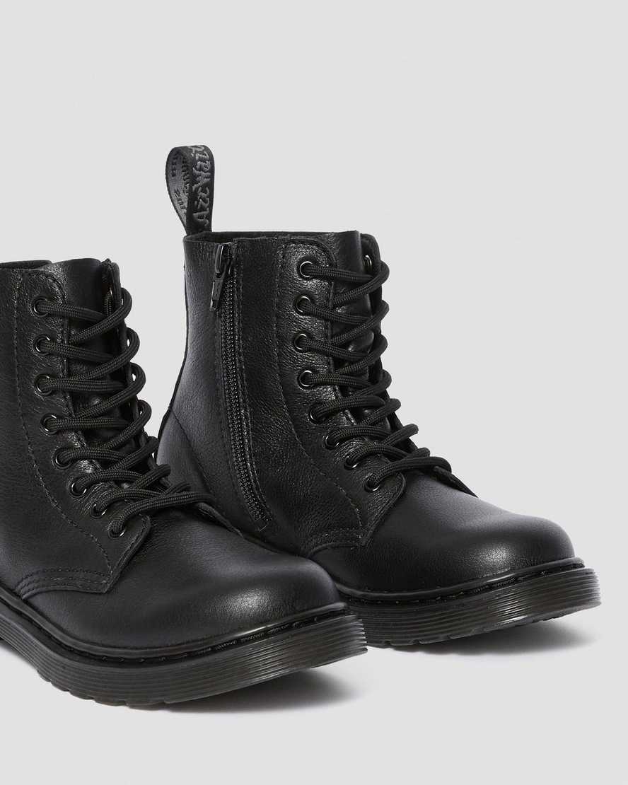 Černé dětské šněrovací boty dr. martens 1460 pascal
