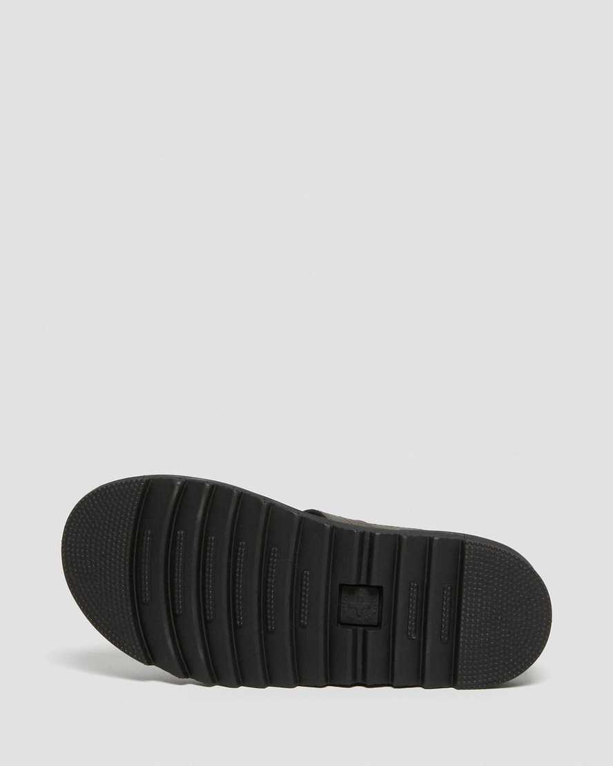 dětské sandály dr. martens terry strap tmavě hnědé