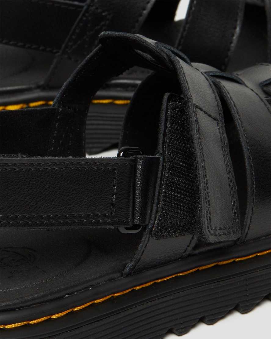 Černé dětské sandály dr. martens terry strap