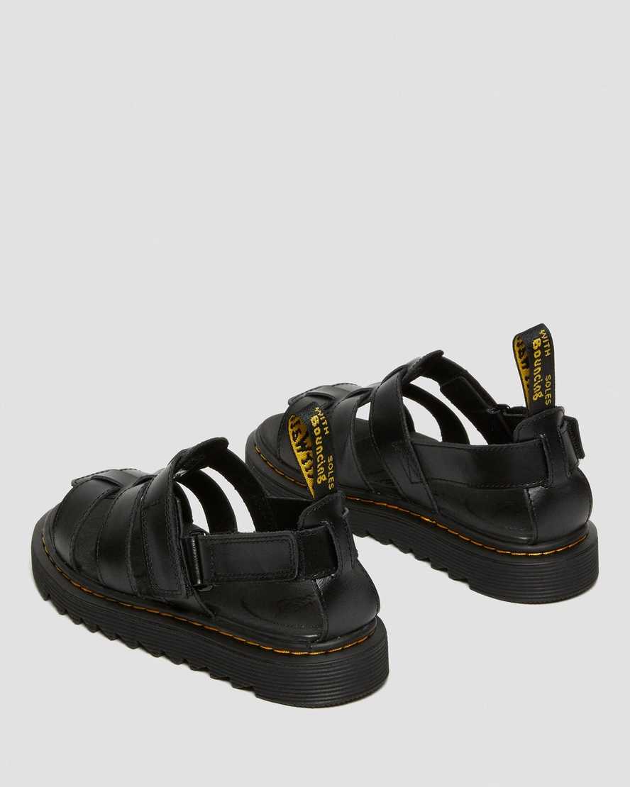 Černé dětské sandály dr. martens terry strap