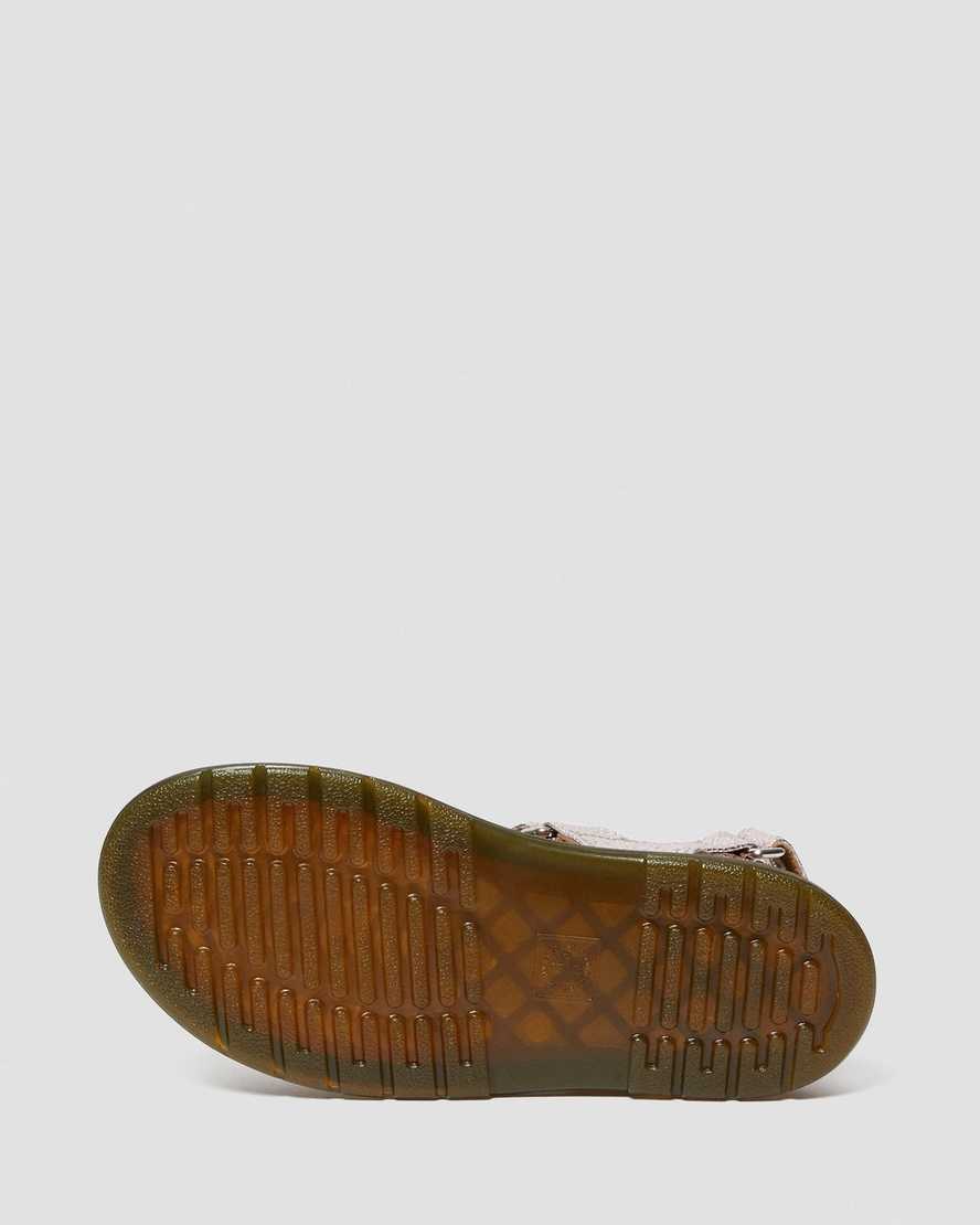 dětské sandály dr. martens romi metallic růžové