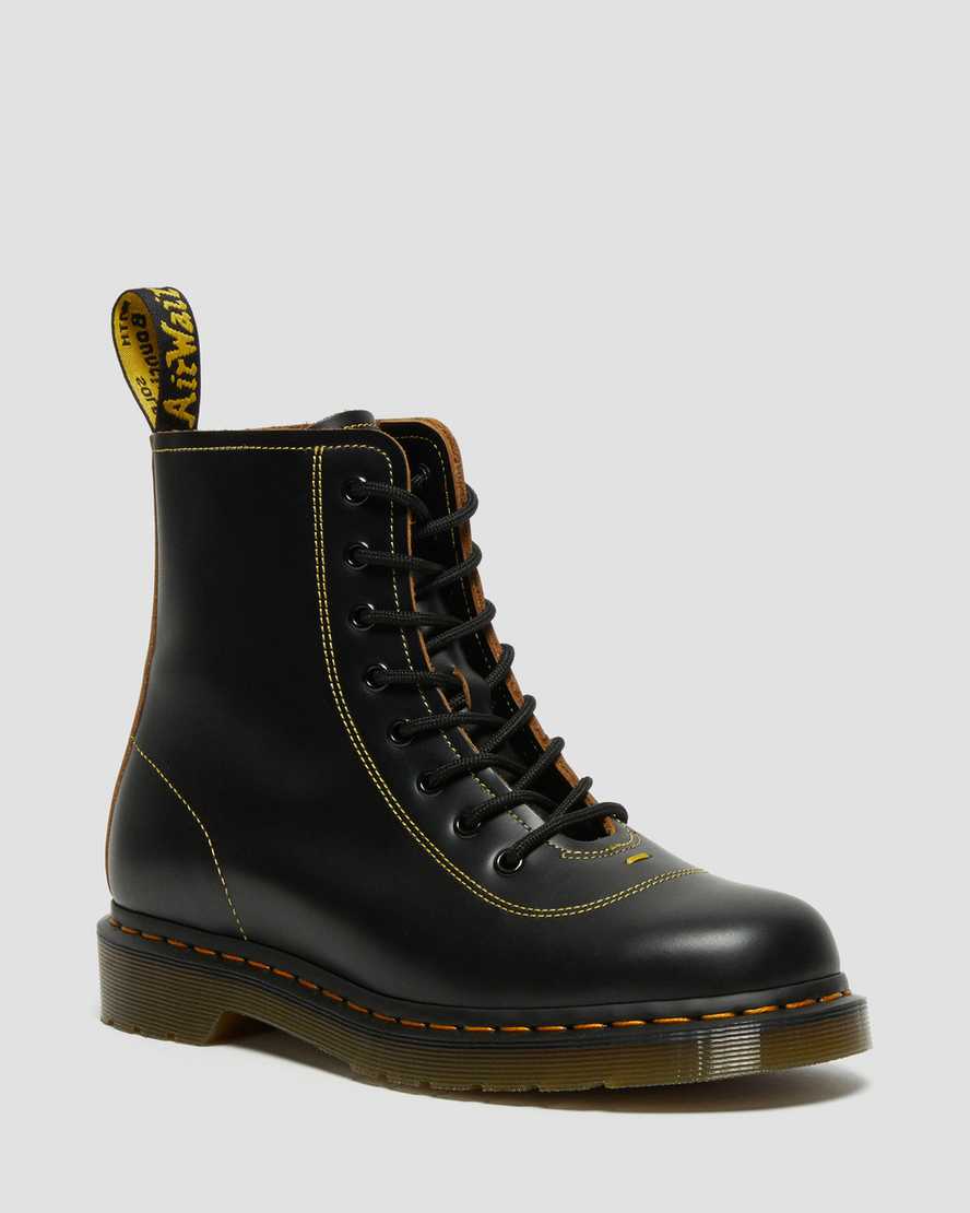 Černé pánské kotníkové boty dr. martens pharamond vintage smooth