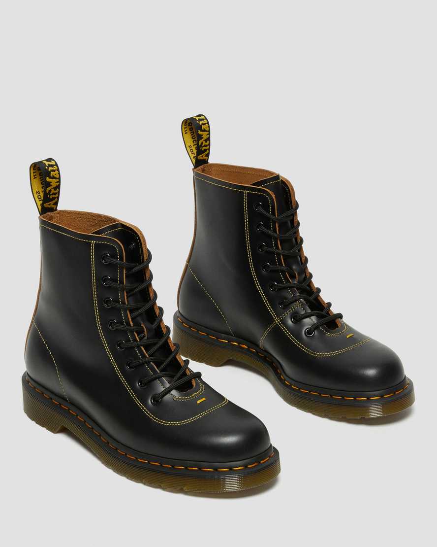Černé pánské kotníkové boty dr. martens pharamond vintage smooth