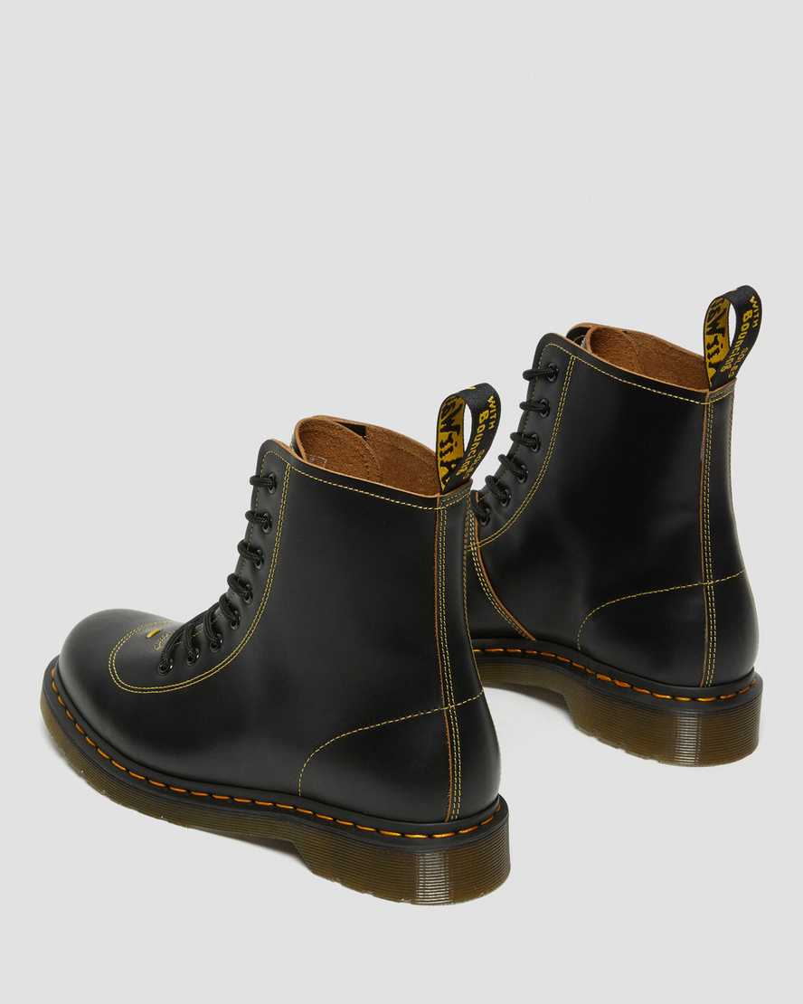Černé pánské kotníkové boty dr. martens pharamond vintage smooth