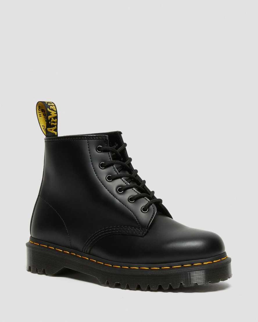 Černé pánské kotníkové boty dr. martens 101 bex smooth