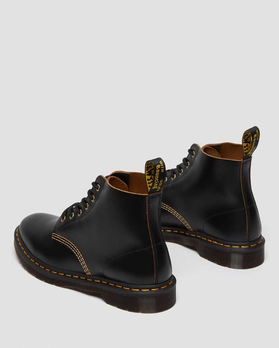 Černé pánské kotníkové boty dr. martens 101 vintage smooth