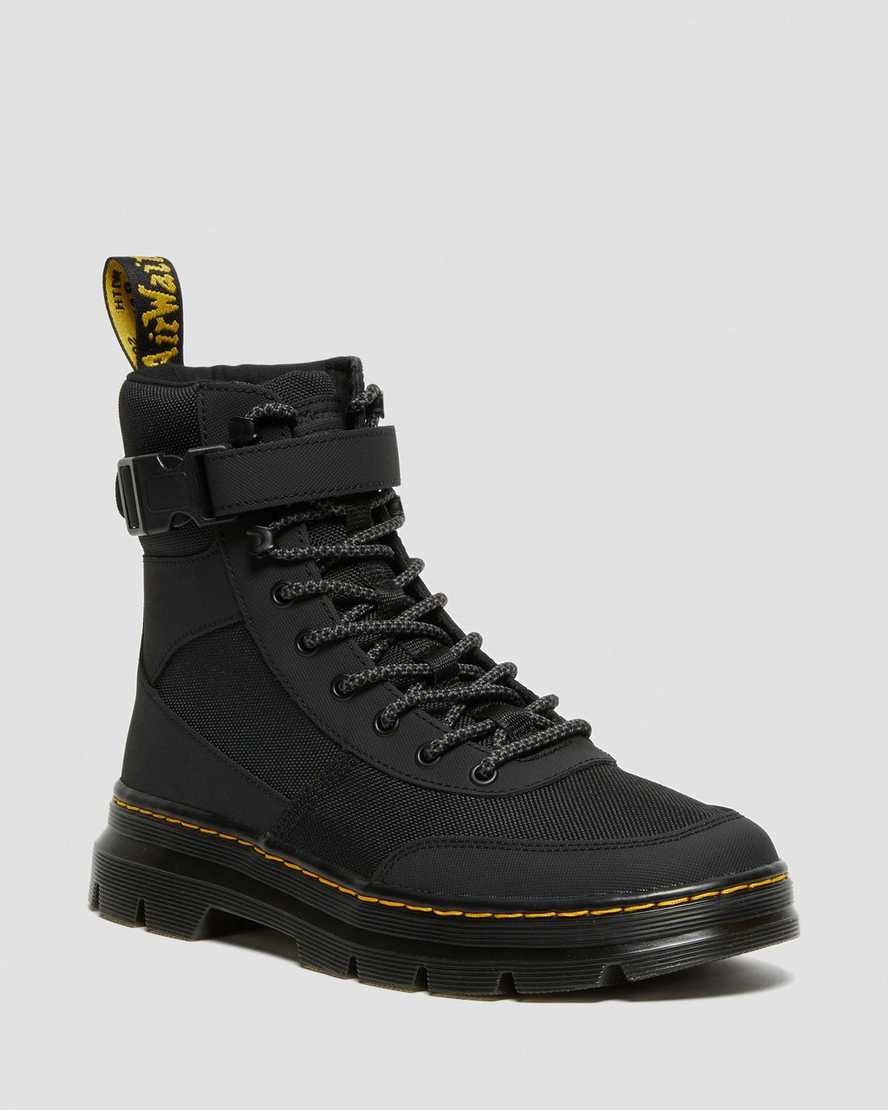 Černé pánské volnočasové boty dr. martens combs tech extra tough poly