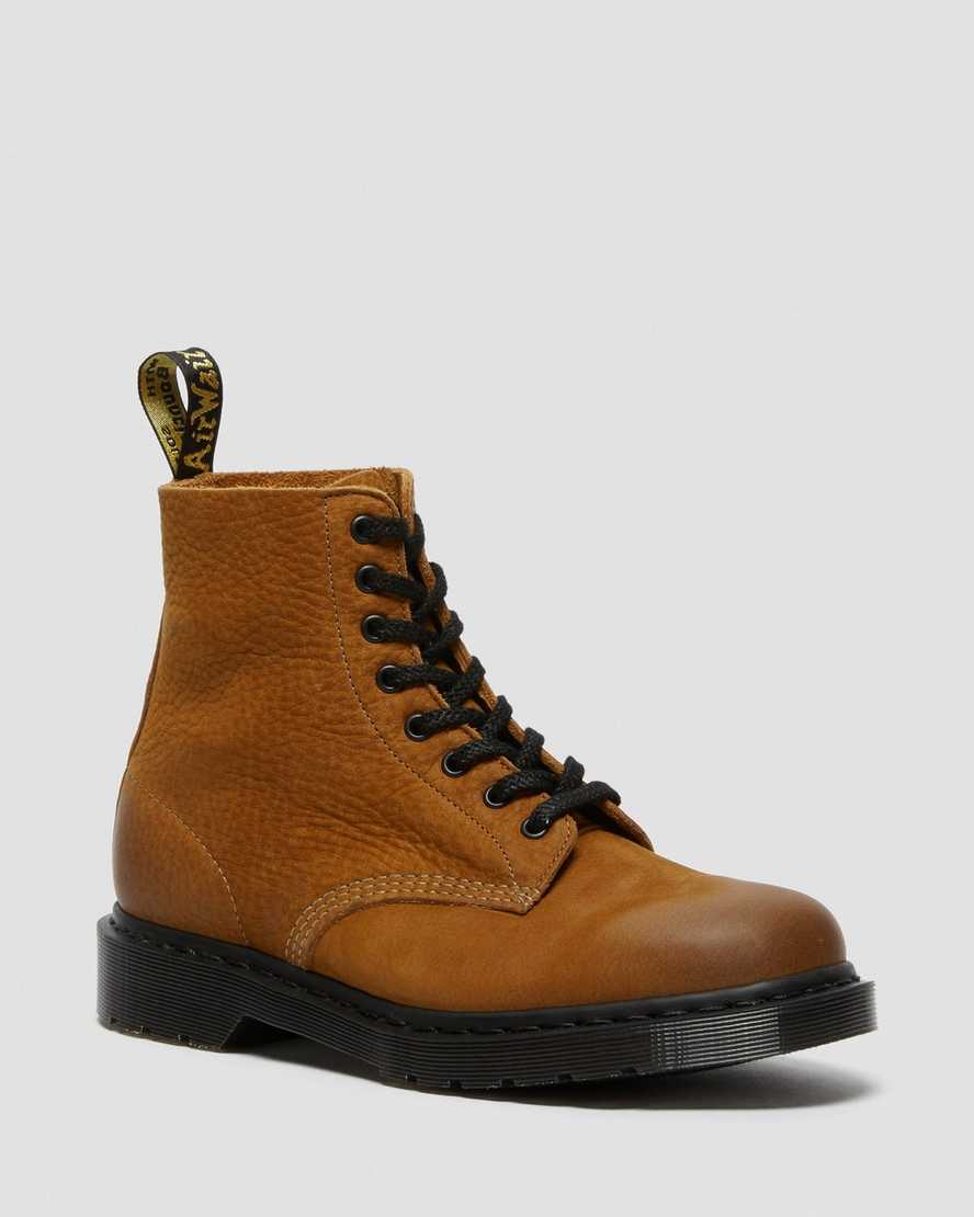 pánské boty dr. martens 1460 pascal made in england titan v hnědé barvě