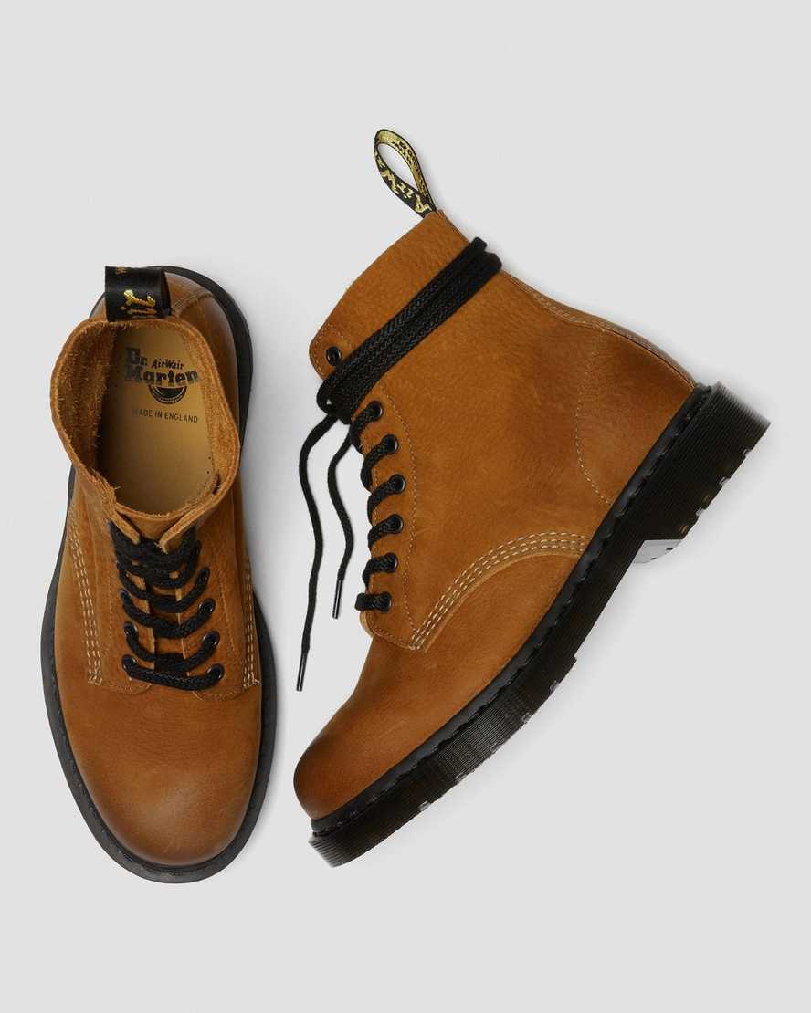 pánské boty dr. martens 1460 pascal made in england titan v hnědé barvě