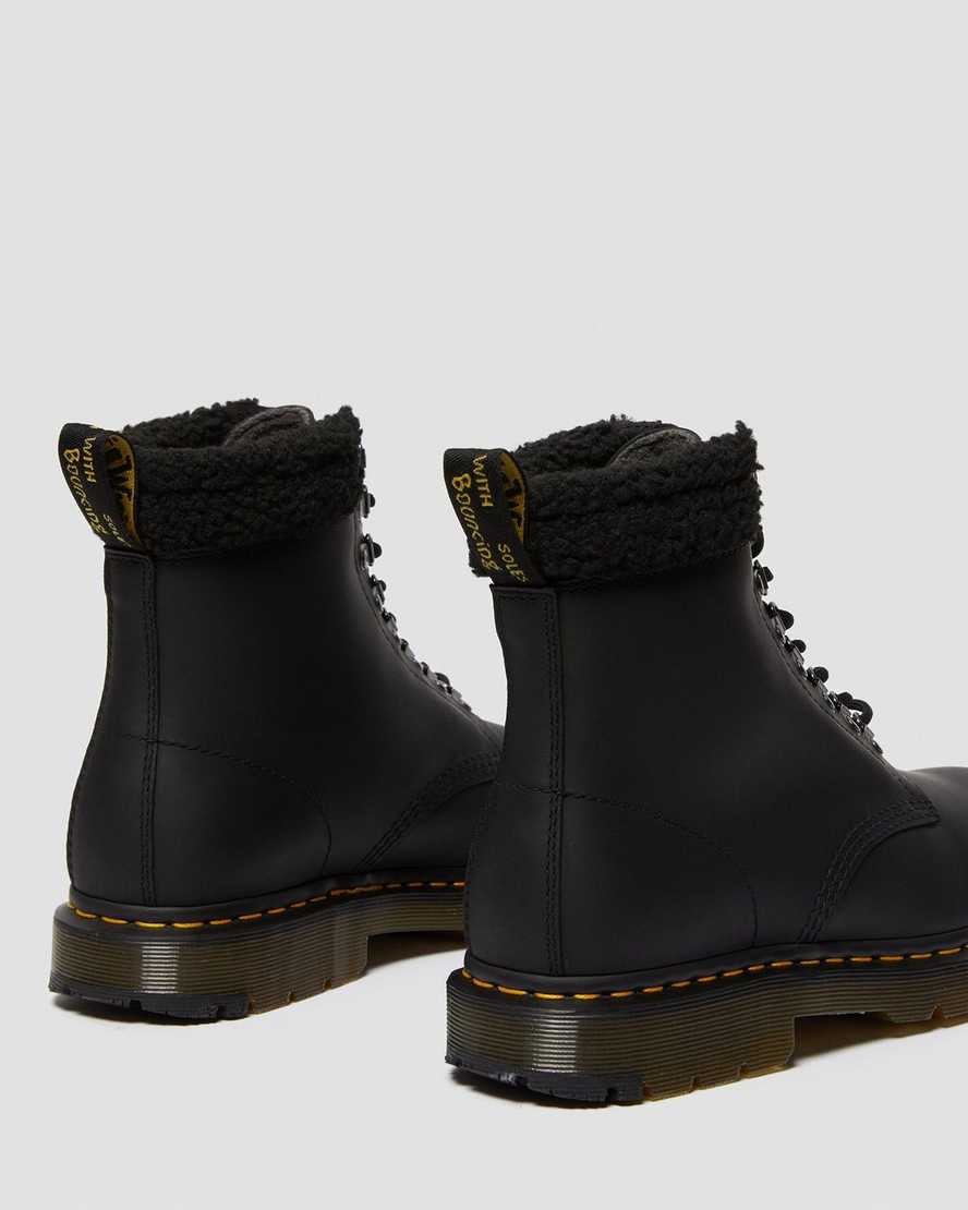 Černé pánské volnočasové boty dr. martens 1460 dms wintergrip fleece