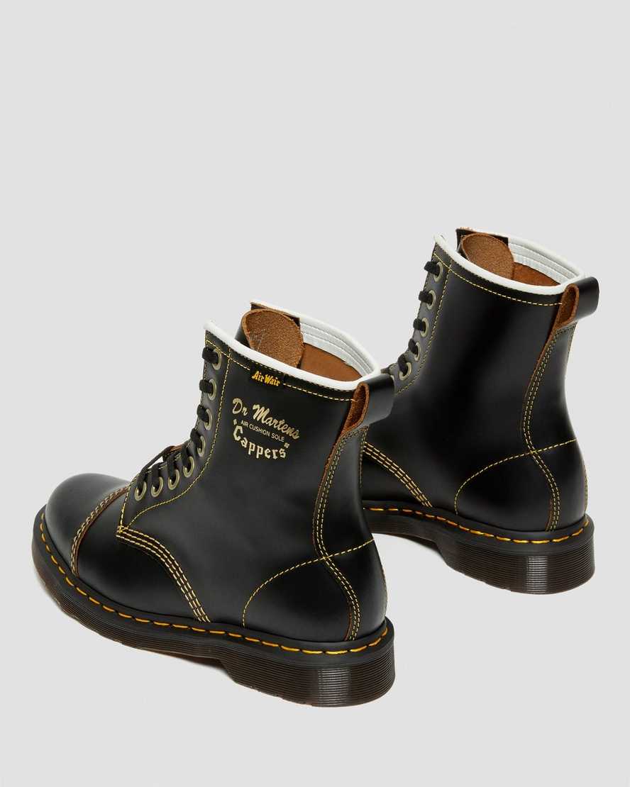 Černé pánské ležérní boty dr. martens capper vintage smooth