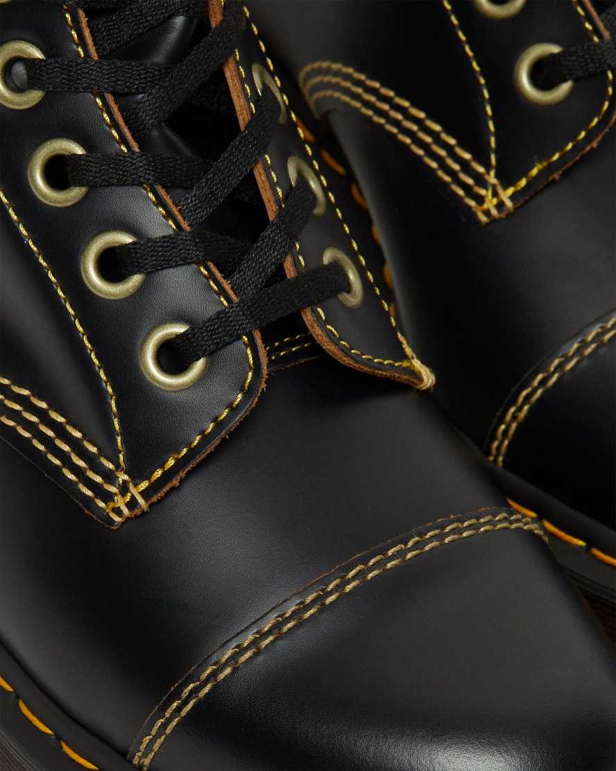 Černé pánské ležérní boty dr. martens capper vintage smooth