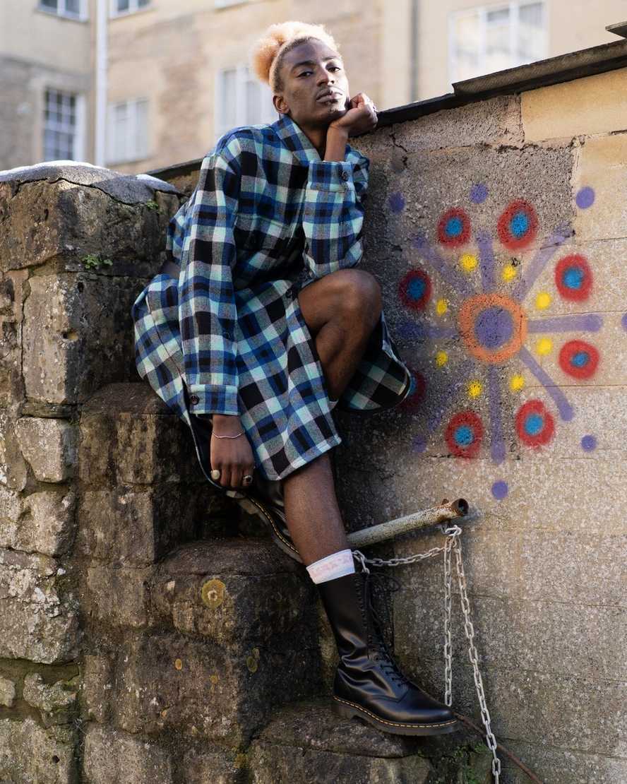 Černé pánské ležérní boty dr. martens 1914 smooth tall