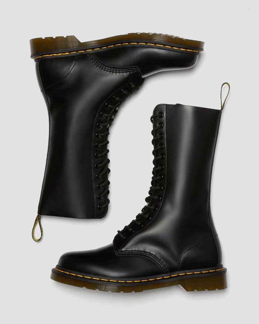 Černé pánské ležérní boty dr. martens 1914 smooth tall