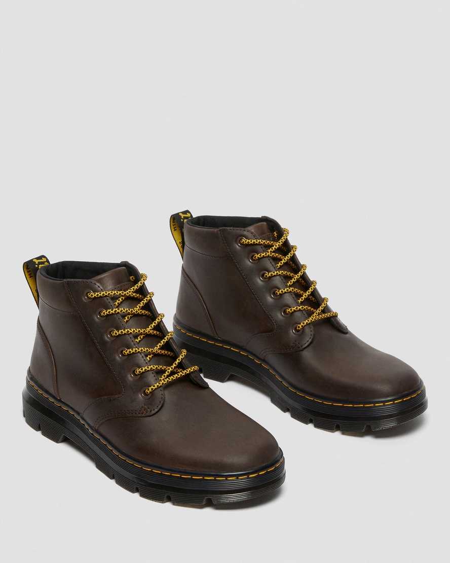 hnědé pánské volnočasové boty dr. martens bonny
