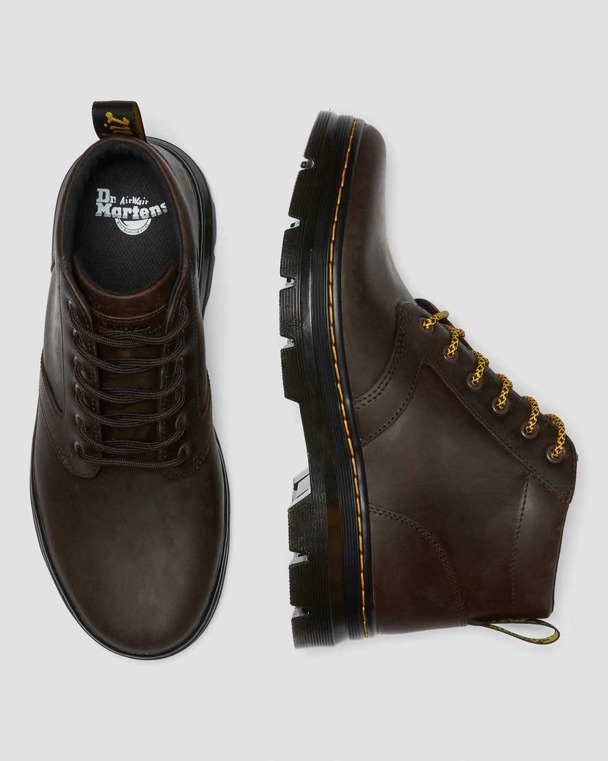 hnědé pánské volnočasové boty dr. martens bonny