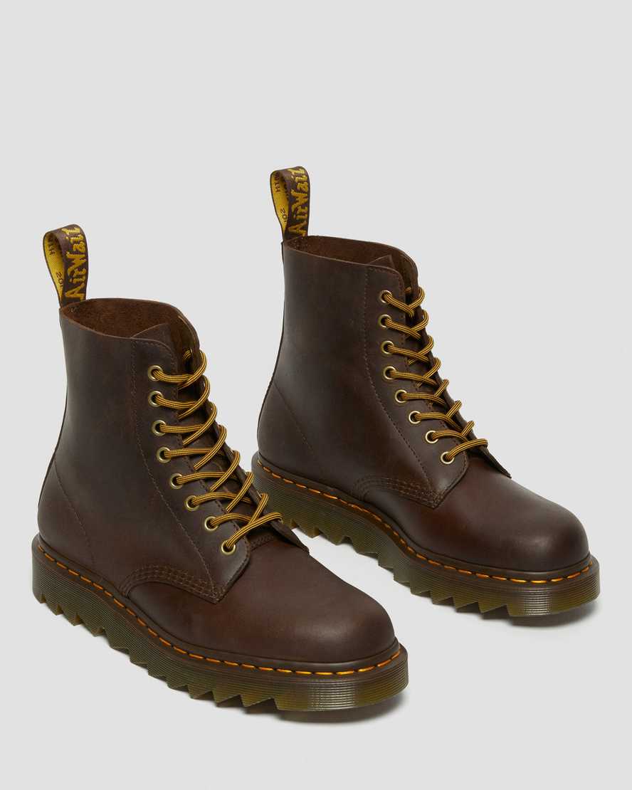 hnědé pánské volnočasové boty dr. martens 1460 pascal ziggy