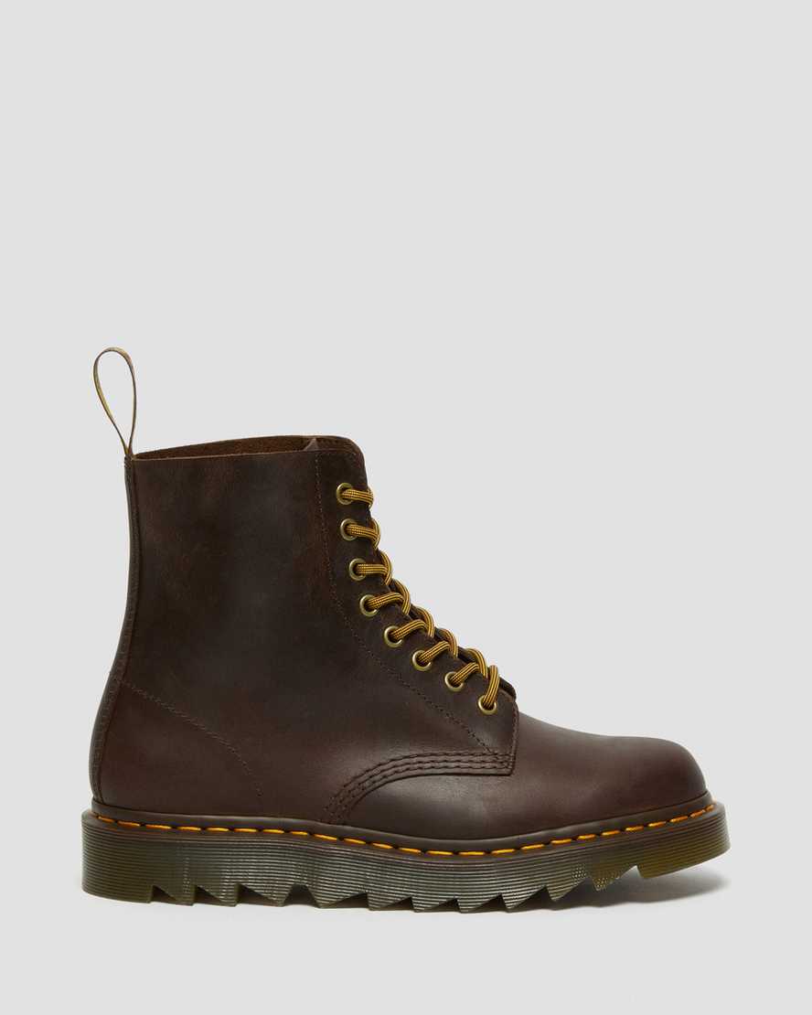 hnědé pánské volnočasové boty dr. martens 1460 pascal ziggy
