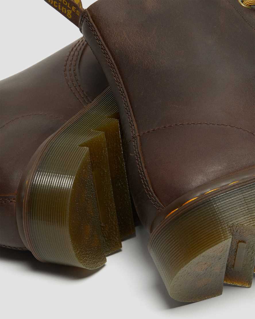 hnědé pánské volnočasové boty dr. martens 1460 pascal ziggy