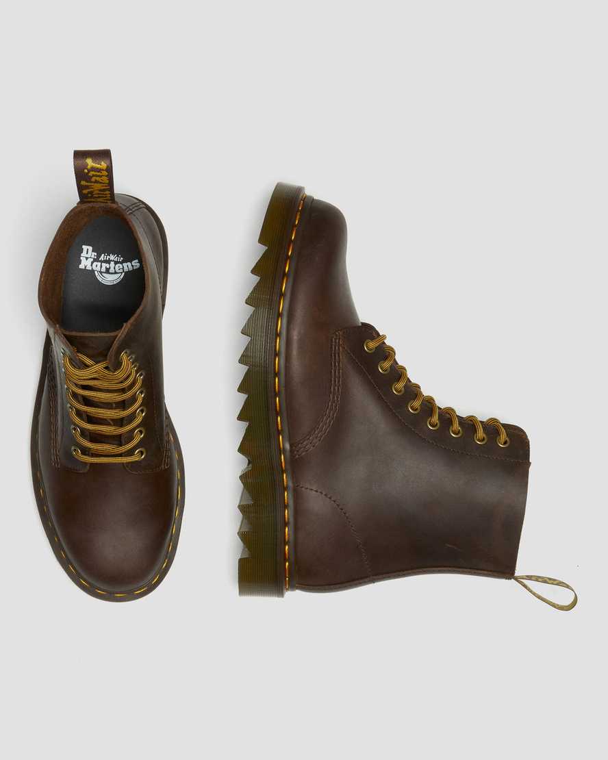 hnědé pánské volnočasové boty dr. martens 1460 pascal ziggy