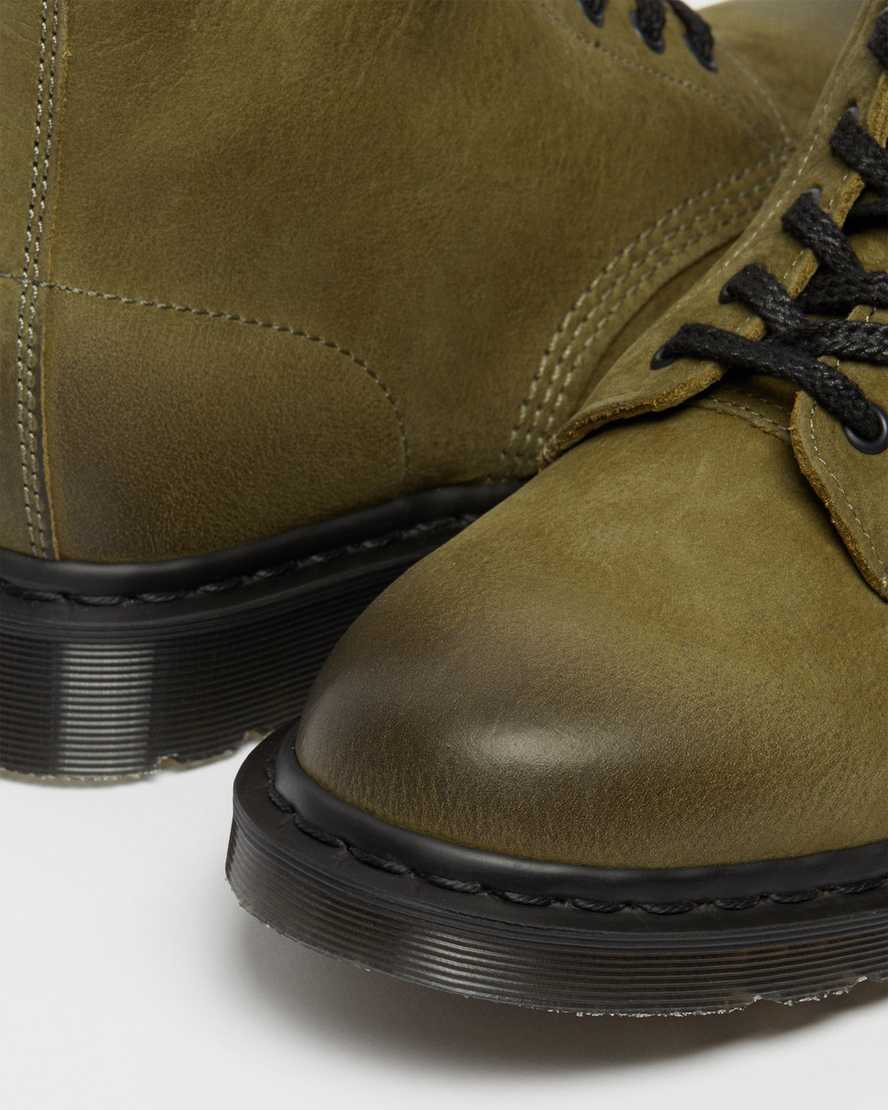 pánské ležérní boty dr. martens 1460 pascal made in england titan v olivové barvě