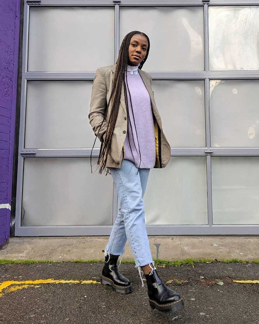 Černé pánské boty dr. martens 2976 polished smooth na platformě chelsea