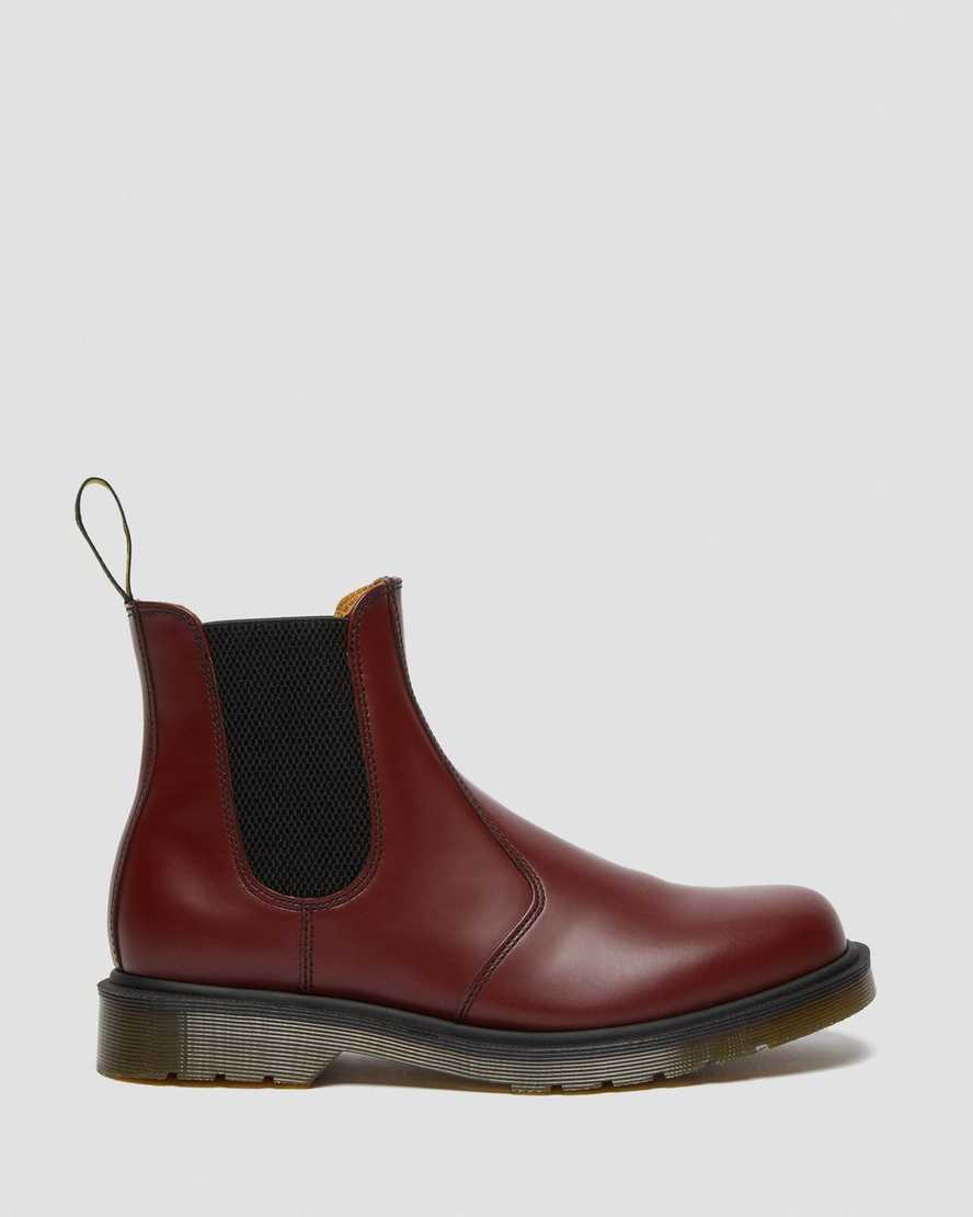 Červené pánské boty dr. martens 2976 smooth chelsea
